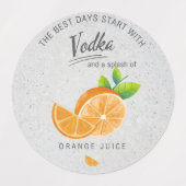 Als het leven je citroenen Drink labels geeft (Design 1)