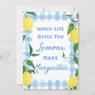 Als het leven je citroenen geeft Aquarel kaart