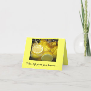 Als het leven je citroenen geeft... kaart