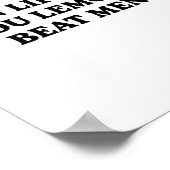 Als het leven je citroenen geeft, sla dan mannen F Poster (Hoek)