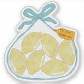 "Als het leven je citroenen geeft" Sticker (Voorkant)