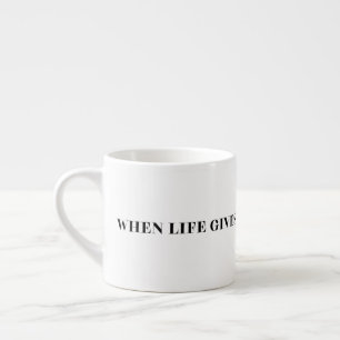 Als het leven je citroenen geeft, wees dan een spu espresso kop