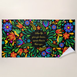 Als het leven je citroenen strandlaken geeft