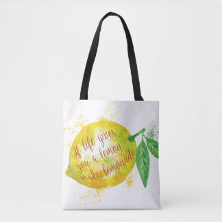 Als het leven je een leemon geeft, maak limonade draagtas