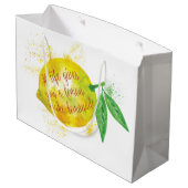 Als het leven je een leemon geeft, maak limonade groot cadeauzakje (Achterkant Gekanteld)
