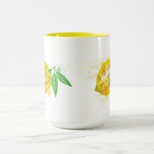 Als het leven je een leemon geeft, maak limonade mok (Midden)