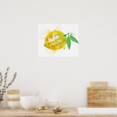 Als het leven je een leemon geeft, maak limonade poster (Keuken)