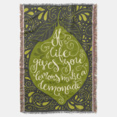 Als het leven je emons een limonade geeft deken (Voorkant Verticaal)