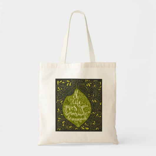 Als het leven je emons een limonade geeft tote bag (Voorkant)