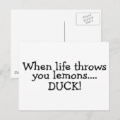 Als het leven je laat glippen, dan heb je 2 briefkaart (Voorkant / Achterkant)