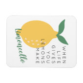 Als het leven je leemons laat limoncello maken magneet (Horizontaal)