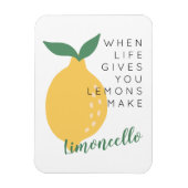 Als het leven je leemons laat limoncello maken magneet (Verticaal)