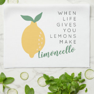 Als het leven je leemons laat limoncello maken theedoek