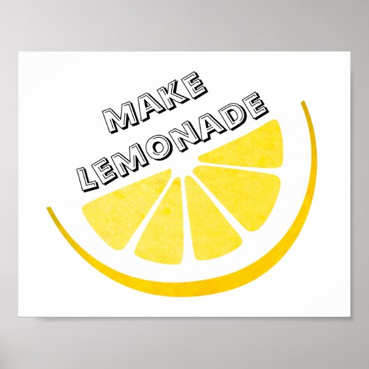 Als het leven je leemons laat zien dat limonade ge poster (Voorkant)