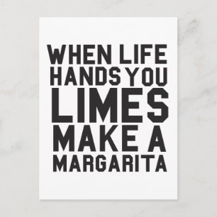 Als het leven je limes geeft, maak dan een margari briefkaart