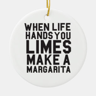 Als het leven je Limes geeft maak een Margarita Keramisch Ornament