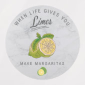 Als het leven je limoenen Drink labels geeft (Design 2)