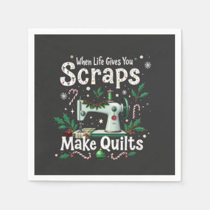 Als het leven je restjes geeft, maak dan quilts me servet