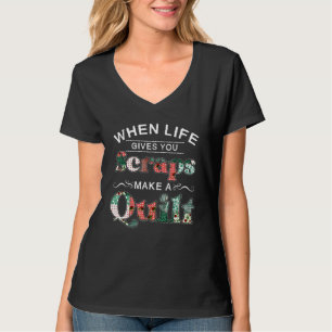 Als het leven je vodden geeft, maak dan een quilt t-shirt