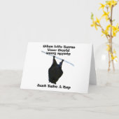 Als het leven je wereld ondersteboven zet. Bat Nap Kaart (Gele Bloem)