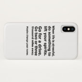 Als het leven stressvol is Case-Mate iPhone case (Achterkant (horizontaal))