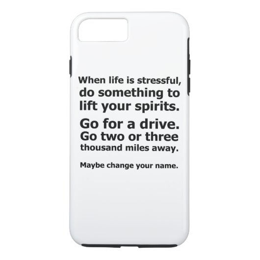 Als het leven stressvol is Case-Mate iPhone case (Achterkant)