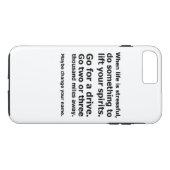 Als het leven stressvol is Case-Mate iPhone case (Achterkant (Horizontaal))