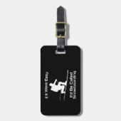 Als het makkelijk was zou het snowboarden zijn bagagelabel (Voorkant verticaal)