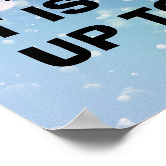 "Als het moet... is het aan mij" Poster (Hoek)