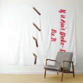 Als het niet de boomstammen breekt wandkleed (In Situ (horizontaal))