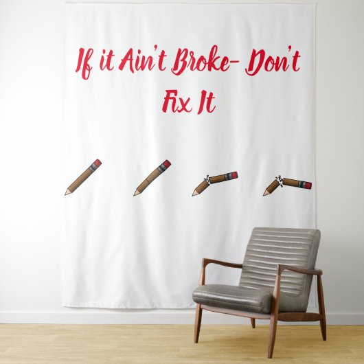 Als het niet de boomstammen breekt wandkleed (In situ)