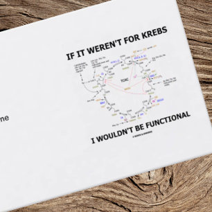 Als het niet voor Krebs was, zou ik niet functione Visitekaartje