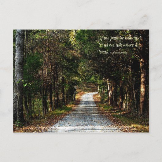 Als het pad mooi is... briefkaart (Voorkant)