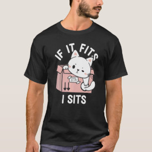 Als het past, zit het daar Grappige spreuken over T-shirt