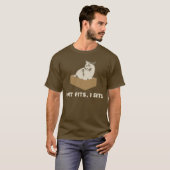 Als het past, zit ik kat t-shirt (Voorkant volledig)