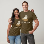 Als het past, zit ik kat t-shirt (Unisex)