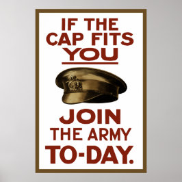 Als het Pet je past — treed je bij het leger Poster
