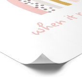 Als het regent, zoek dan Rainbows Boho Poster (Hoek)