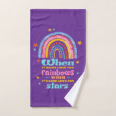 Als het regent, zoek dan regenbogen bad handdoek (Handdoek)