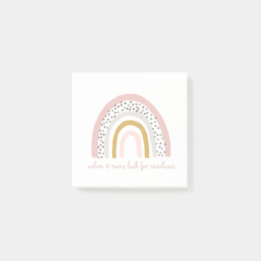 Als het regent, zoek dan regenbogen post-it® notes (Voorkant)