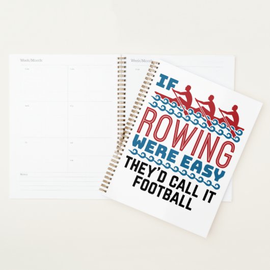 Als het roeien gemakkelijk was zouden zij als Foot Planner (Display)