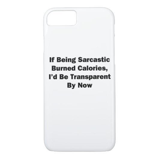 Als het Sarcastisch verbrande calorieën zijn Case-Mate iPhone Case (Achterkant)
