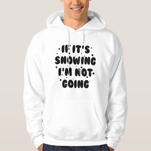 Als het sneeuwt hoodie (Voorkant)