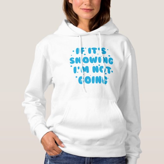 Als het sneeuwt hoodie (Voorkant)