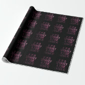 Als het Sparkly en Roze is, wil ik het | Zwart Cadeaupapier (Uitgerold)