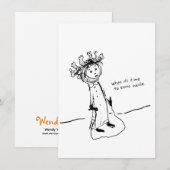 Als het tijd is om binnen te komen bedankkaart (Voorkant / Achterkant)