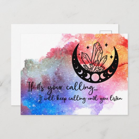 Als het uw roepende... briefkaart (Voorkant / Achterkant)