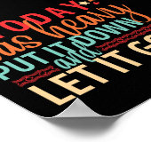 Als het vandaag zwaar was, laat het dan los. poster (Hoek)