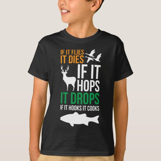 Als het vliegt, sterft het als het hapert als het t-shirt (Voorkant)