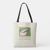 Als het vrijdag is, is het vis Sharky Canvas tas (Achterkant)